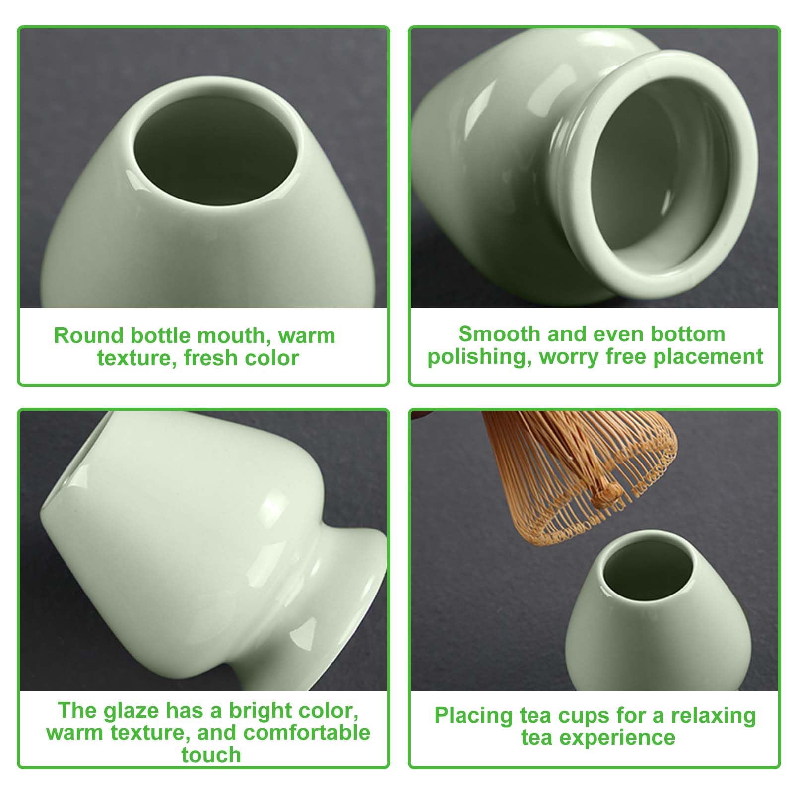 6 Stück Matcha Tee set: Matcha Schale aus Keramik, Matcha-Schneebesen mit 2 Matcha Löffel, Matcha Whisk,Matcha-Pulversieb, Bambus-Teebesen Matcha Tea Set matcha zubehör Matcha zubehör Geschenkset