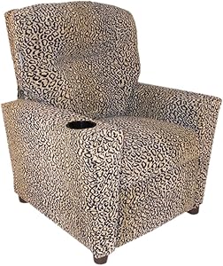 Dozydotes Child Theater Recliner Chair with Cup Holder - All Cheetah