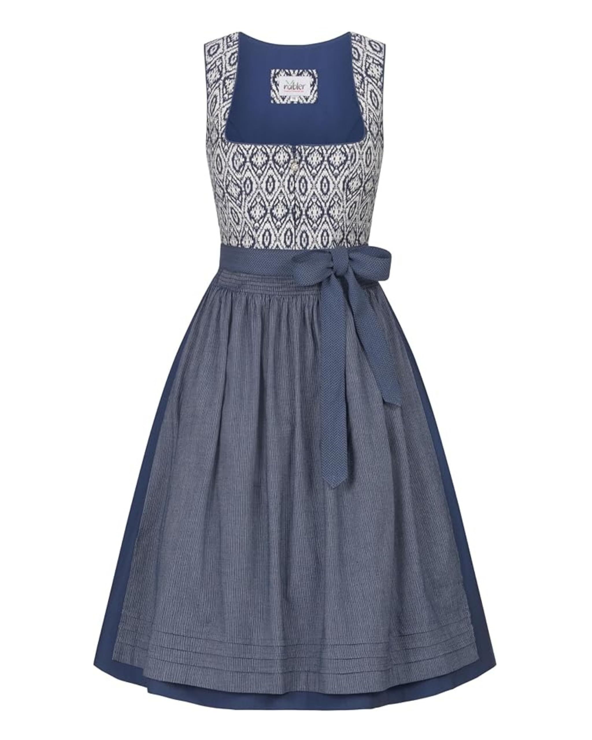 Nübler Damen Dirndl Gudrun in Blau I Größen 30-58 48