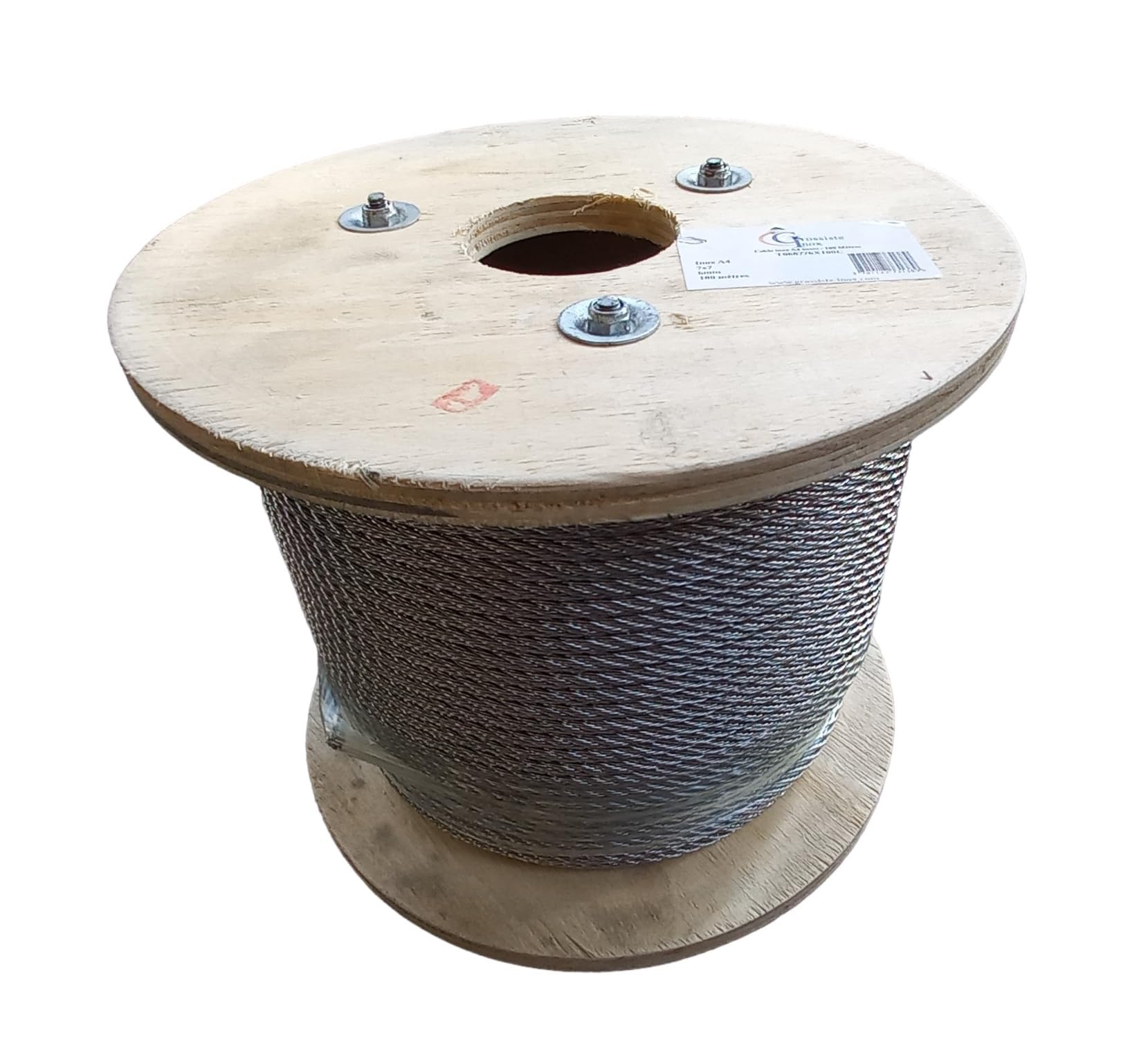 Cable de acero inoxidable A4-316 (especial para el exterior) 7 x 7 hilos, todo diámetro y longitudes a elegir, bricolaje, guardabarros, jardines, terrazas (diámetro 3 mm, rollo de 100 metros)