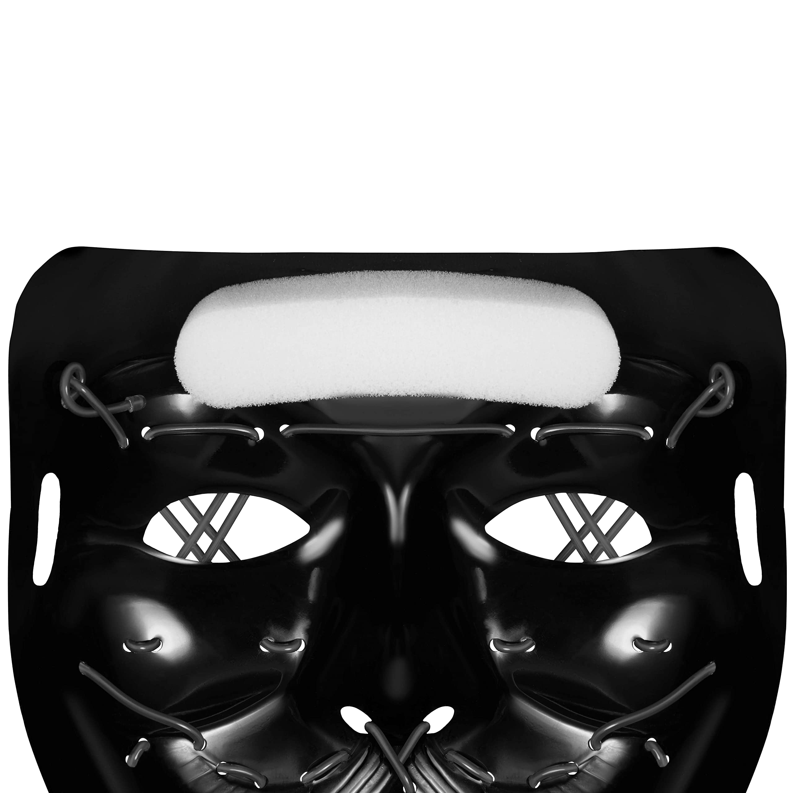 Balinco LED mask 2-coloured red/blue with 3 light modes - perfect for techno DJ, Red / Blue - Image 4