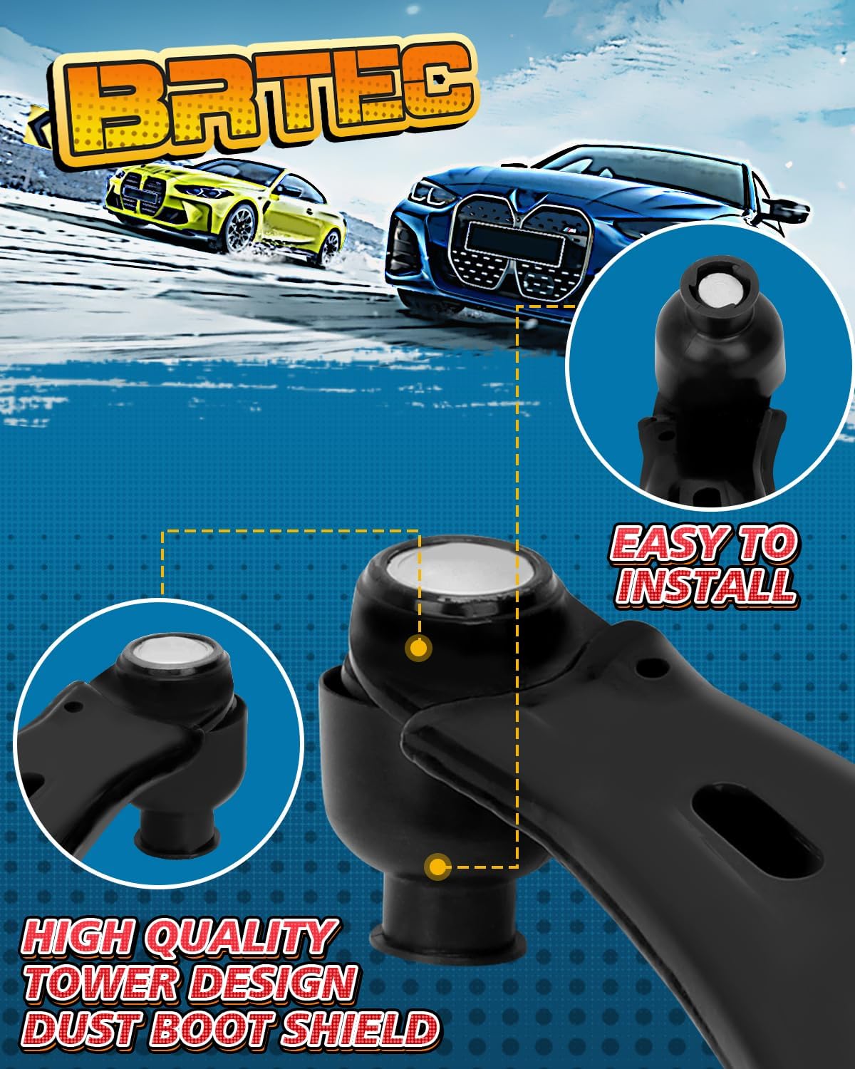 Front Lower Contrl Arm w/Ball Joint for Chevrolet Chevy Impala 2014 2015 2016 2017 2018 2019 2020 Suspension Kit 4pc
