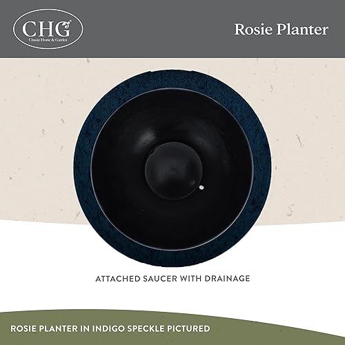 Miniatura 3 de Classic Home and Garden 9010D-376R - Maceta rosie de 10 pulgadas, color rojo lava