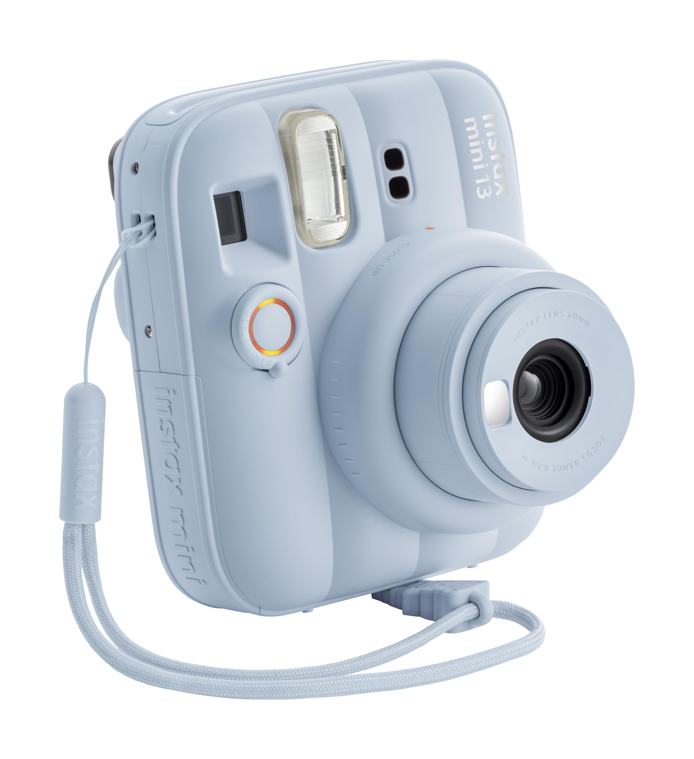 Appareil Photo instantané instax Mini 13 avec Flash Automatique intégré, Miroir pour Selfies intégré, Mode Gros Plan et retardateur, Bleu Glacé