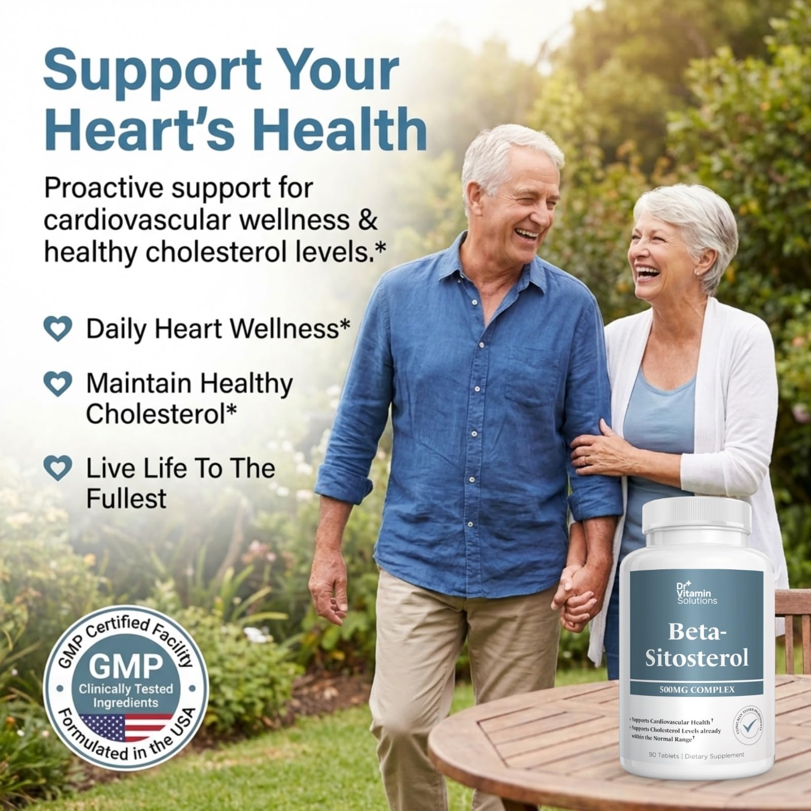 Beta-Sitosterol 500mg Prostate & Cholesterol Plant Sterols Supplement — Amazon image 3