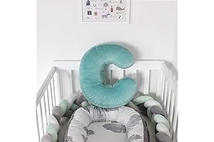 Soft and Cuddly Letter C Velvet Pillow