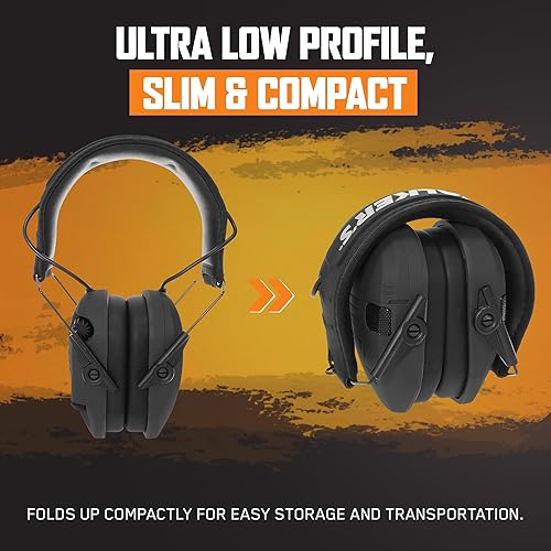 Vista 39 de Walker's Razor Slim Shooter Electronic Hunting Orejeras de protección auditiva plegables Razor Slim Verde Patriot,Flat Dark Earth,Tierra oscura