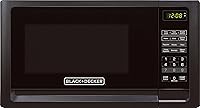 Vista 1 de BLACKDECKER Horno microondas compacto para encimera de 07 pies cúbicos 700 vatios con iluminación LED bloqueo infantil color blanco