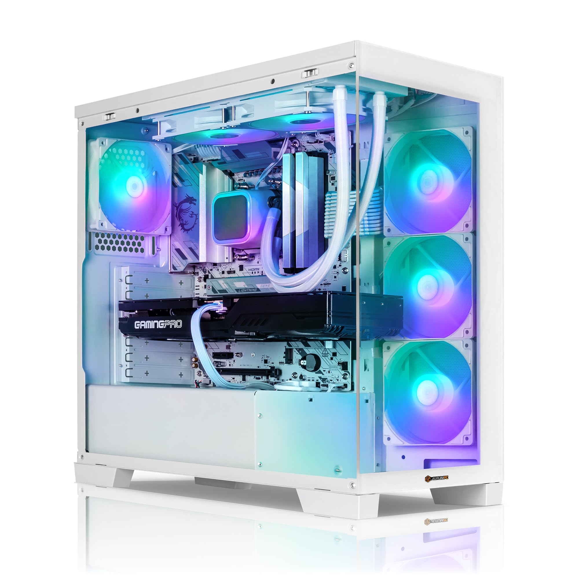 Aurum White Gaming PC Intel Core i9-12900KF • GeForce RTX5060Ti 16GB • 32GB DDR4 • 1000GB M.2 SSD • Windows 11 • Wasserkühlung • WLAN • Gamer PC Computer Gaming Rechner