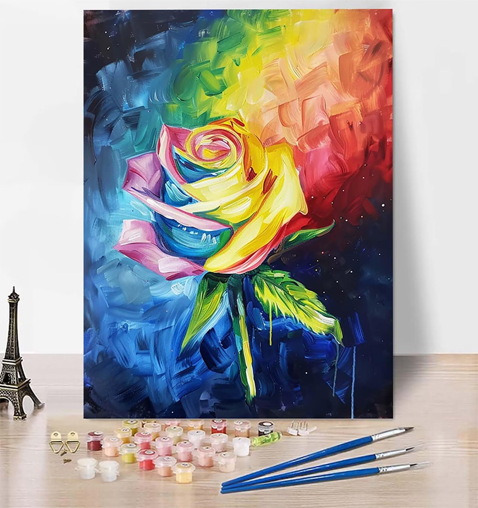 Amazon.co.jp: ペイントバイナンバー 薔薇 Paint by Numbers 大人用