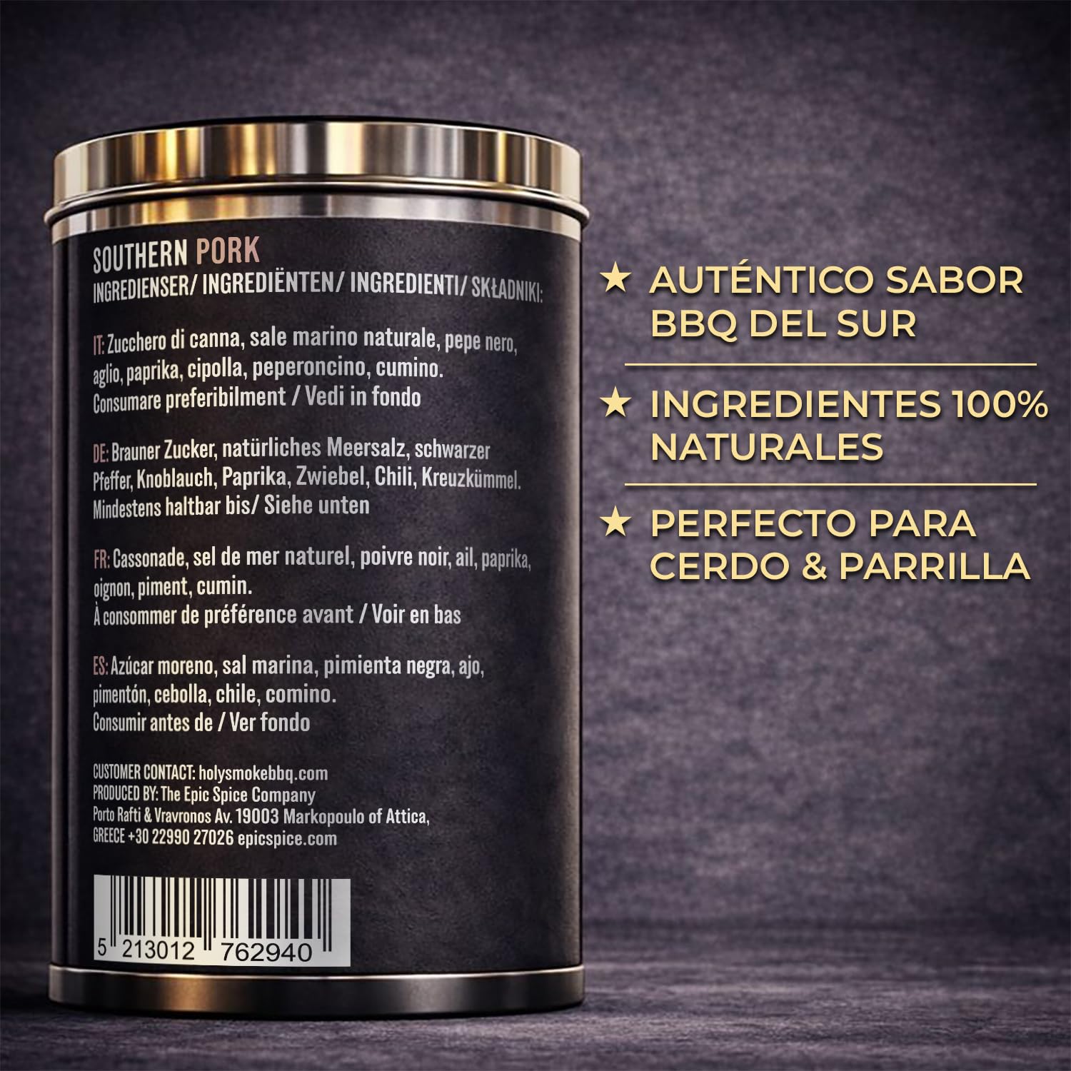 Southern Pork BBQ Rub Todo Uso Spice Mix Especias Barbacoa Condimento Seco para Carne verduras Brisket Cordero Bistec Fajitas pollo pescado y patatas 175g — view 7