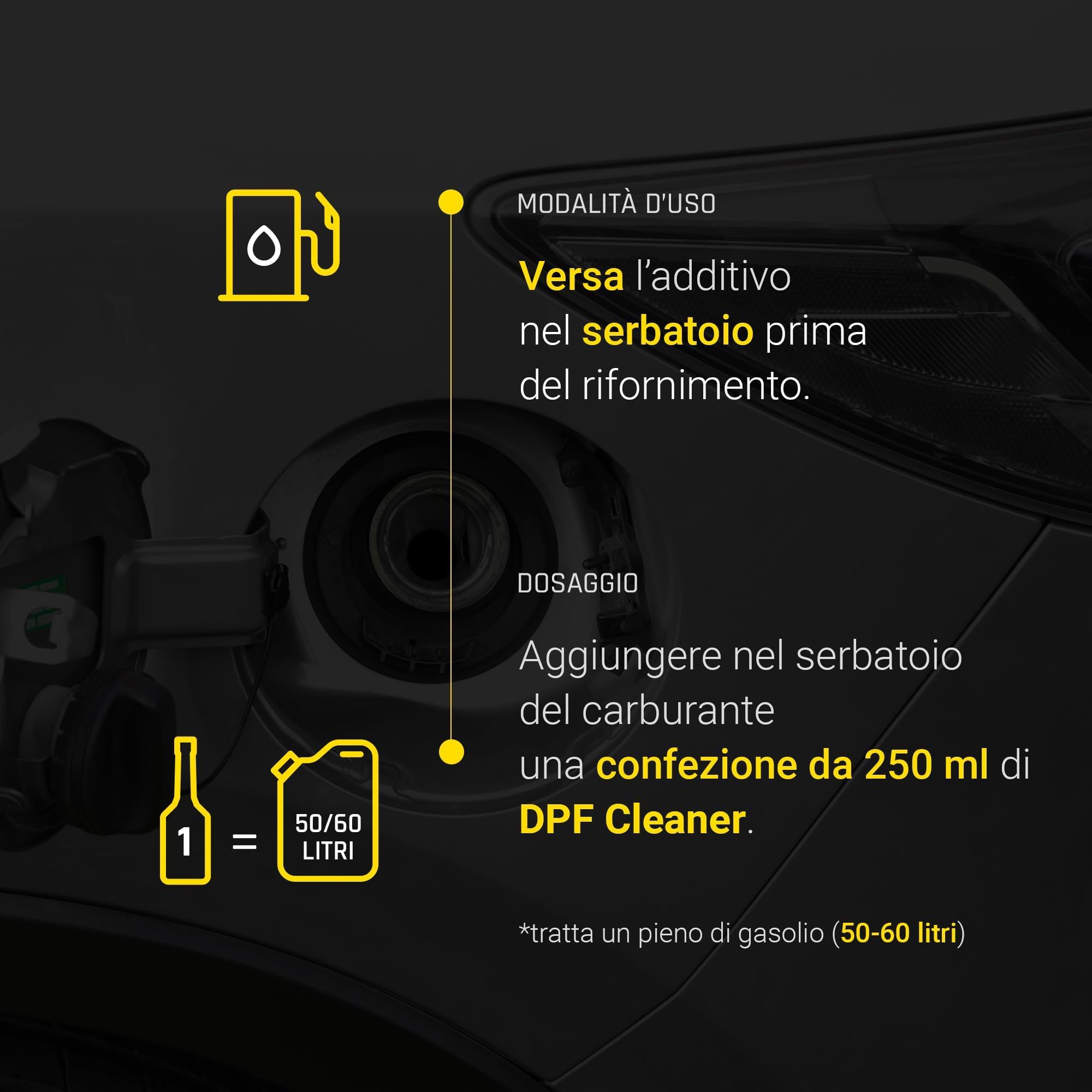 Bardahl - Dpf Cleaner, Additivo per Gasolio, Pulisce e Libera da Intasamenti Il Filtro Antiparticolato, Aumenta la Durata di FAP e Dpf, per Motori Diesel, 250 ml