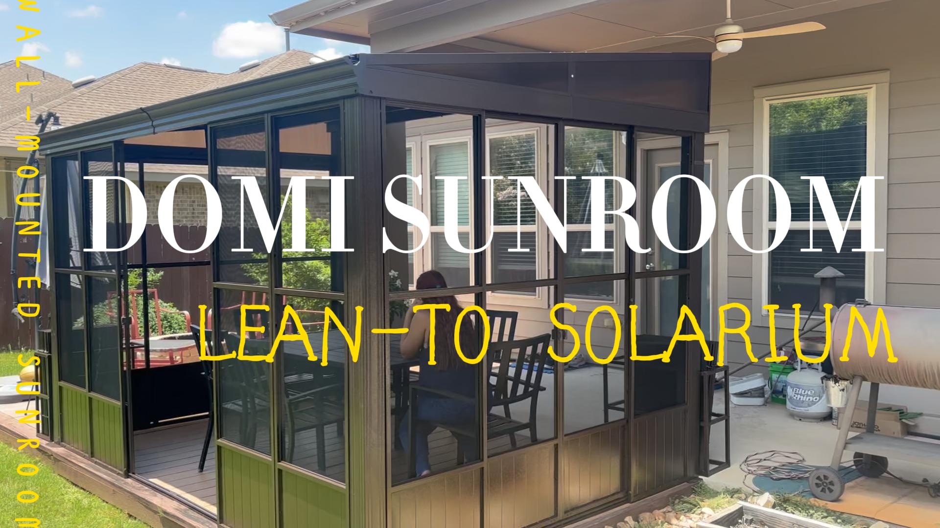 Amazon.com : Domi 12x16FT Wall Mounted Sunroom, Against Wall
