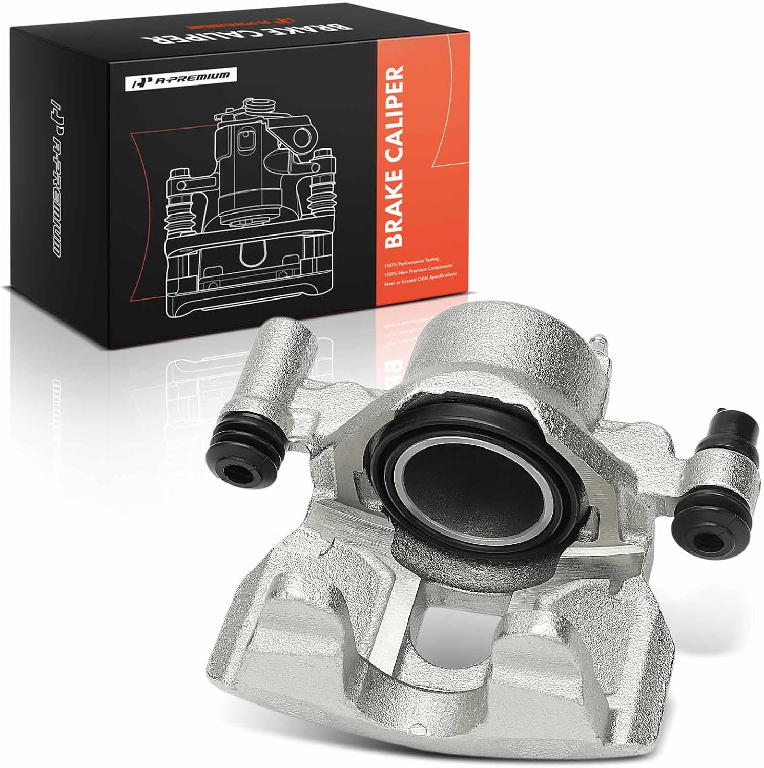 A-Premium Disc Brake Caliper Assembly Without Bracket Compatible with Select Mazda Models - 6 2003 2004 2005, L4 2.3L/V6 3.0L - Front Right Passenger Side