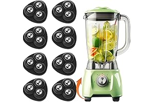 8-Pack Mini Caster Wheels, Adhesive Roller Wheels