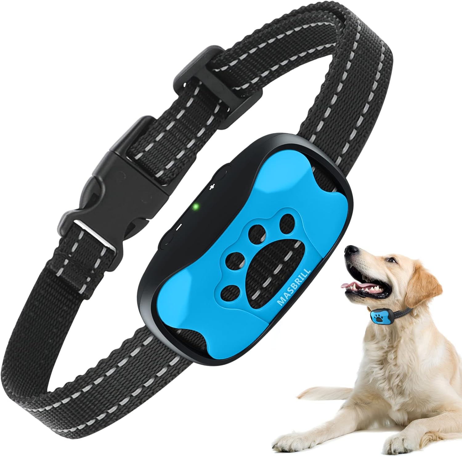 MASBRILL Anti Bark Collar for Dogs, Bark Collar Humane Vibration Beep
