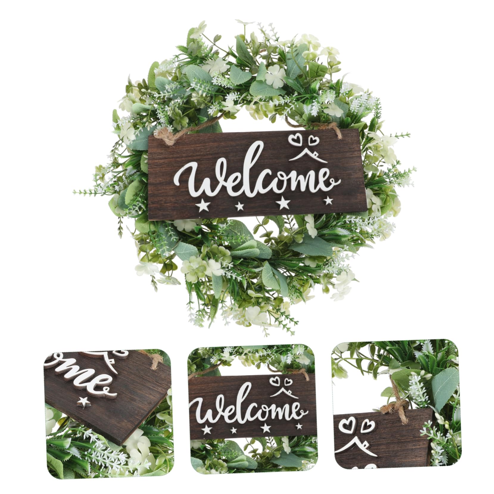 DECHOUS 1pezzi Ghirlanda Foglie Appese Decorativa Primaverile Simulazione Eucalipto Per