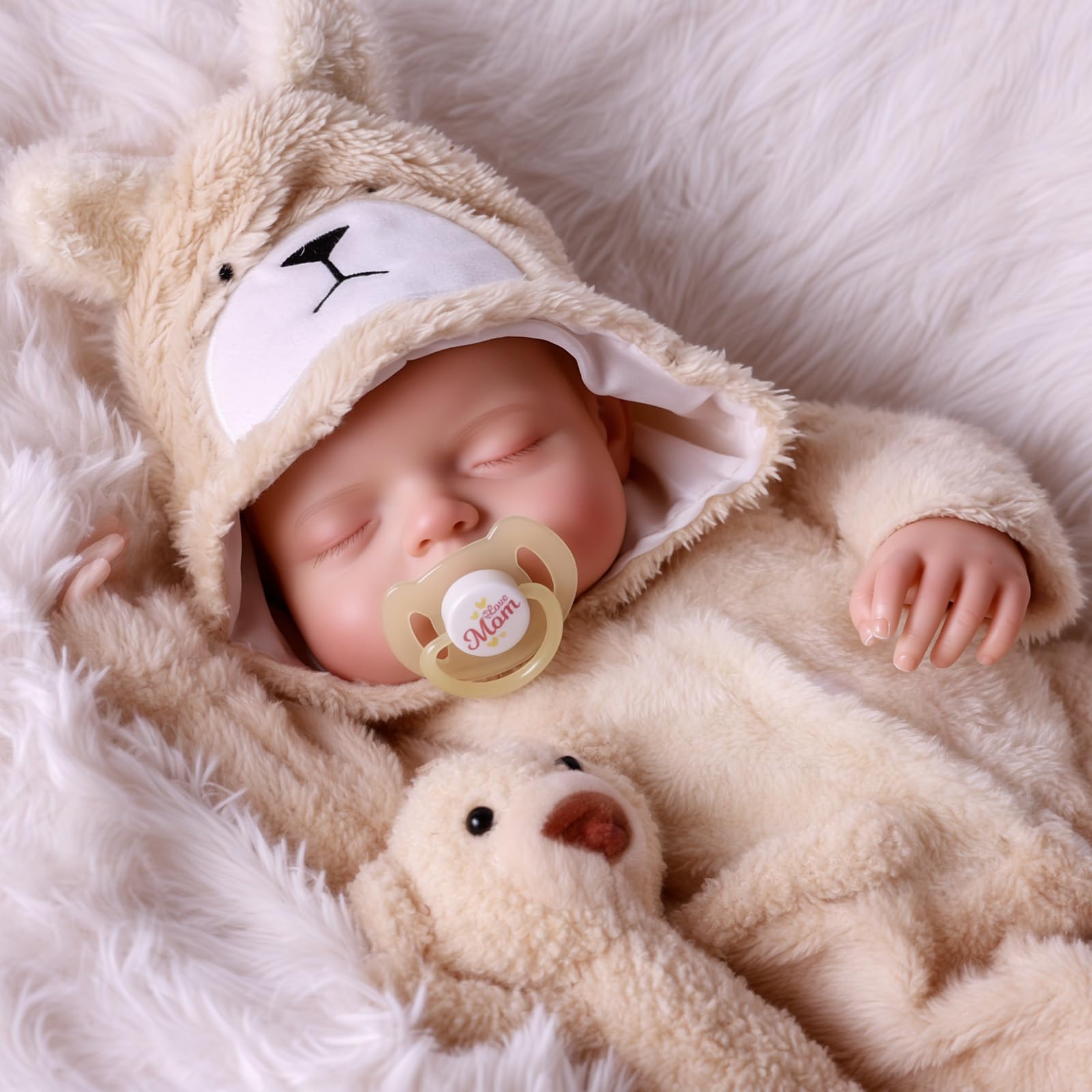 BABESIDE Realistic 17-inch Baby Boy Doll - Lifelike Reborn Poseable Soft Vinyl Toy For Kids Age 3+