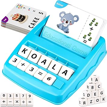 Learning Educational Toys 2 in 1 Matching Letter and Number Games for Boys and Girls Sight Words Recognition Flash Cards Kindergarten Teaching Tools Preschool Learning Materials for Kids Ages 3-7