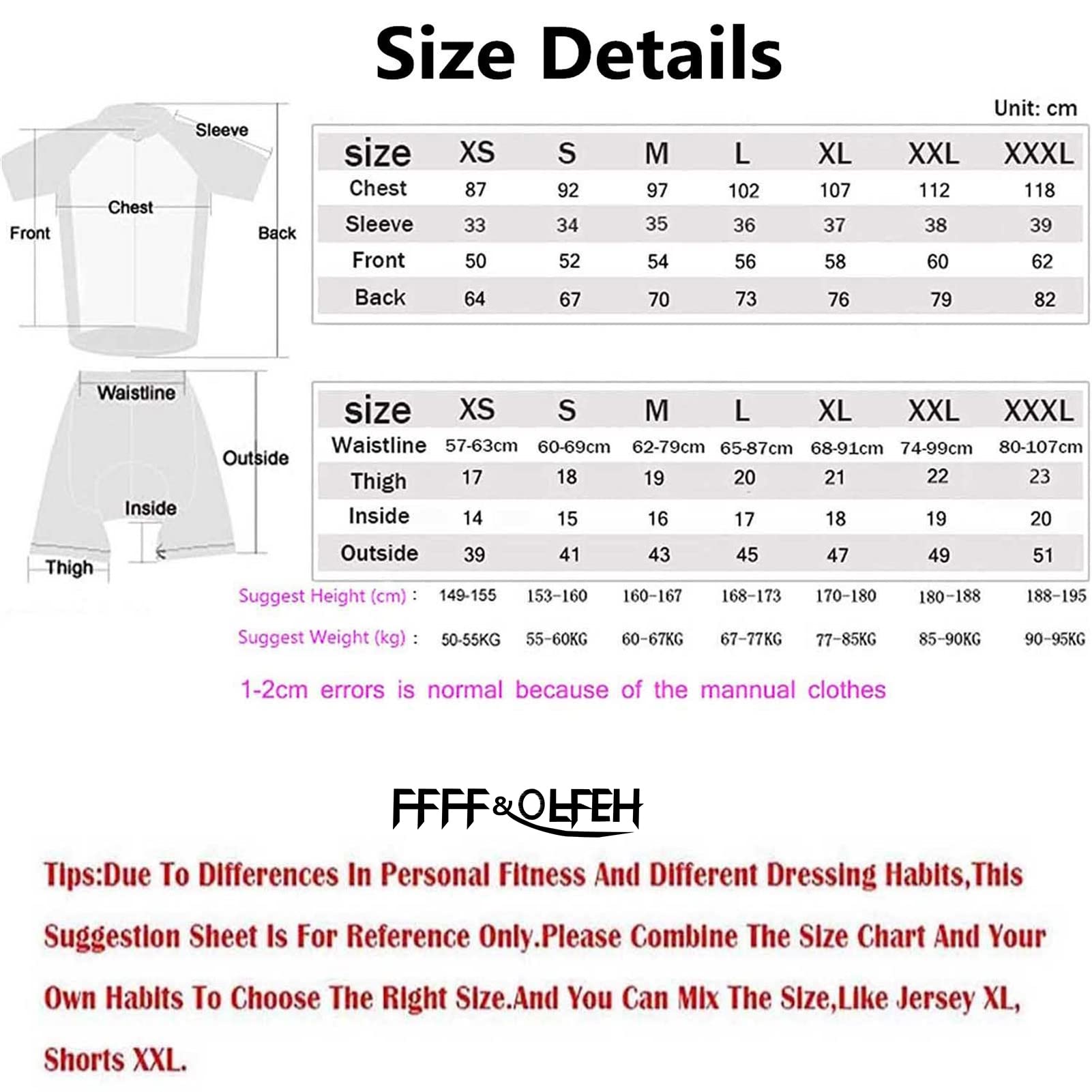 Abbigliamento Ciclismo Set Manica Corta Tuta Completo Abbigliamento Ciclismo Uomo Tuta Bici da Corsa Estivo Maglia MTB Manica Corta + Pantaloncini Imbottiti