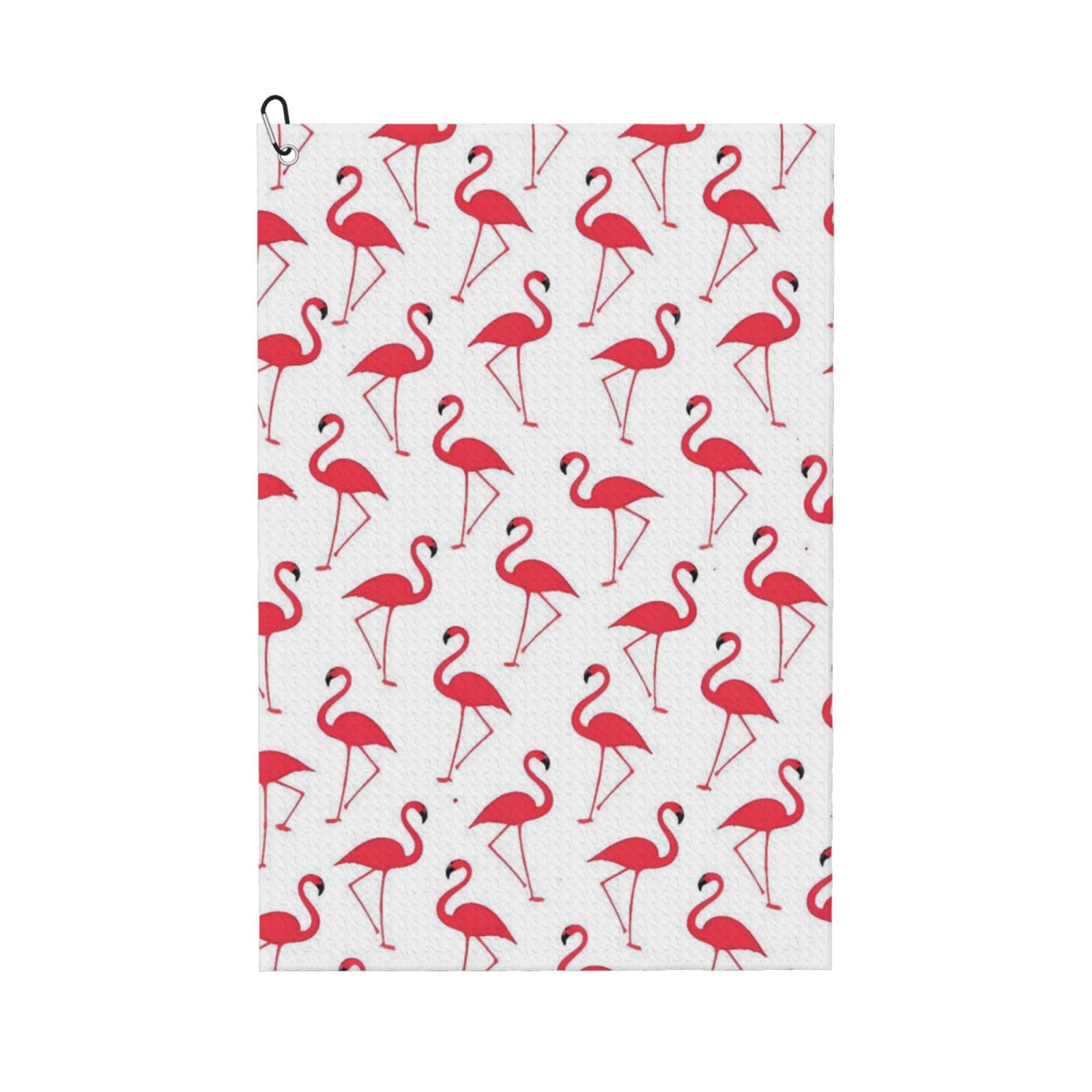 BSDFGSDD Red Flamingo Pattern Golf Towel 24 x 16 inches