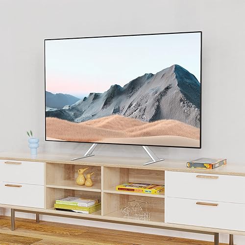 Miniatura 10 de Soporte de TV para mesa WALI apta para la mayoría de las TV con pantalla plana LCD de 22-65pulgadas VESA hasta 800 x 400mm TVS-001 negro