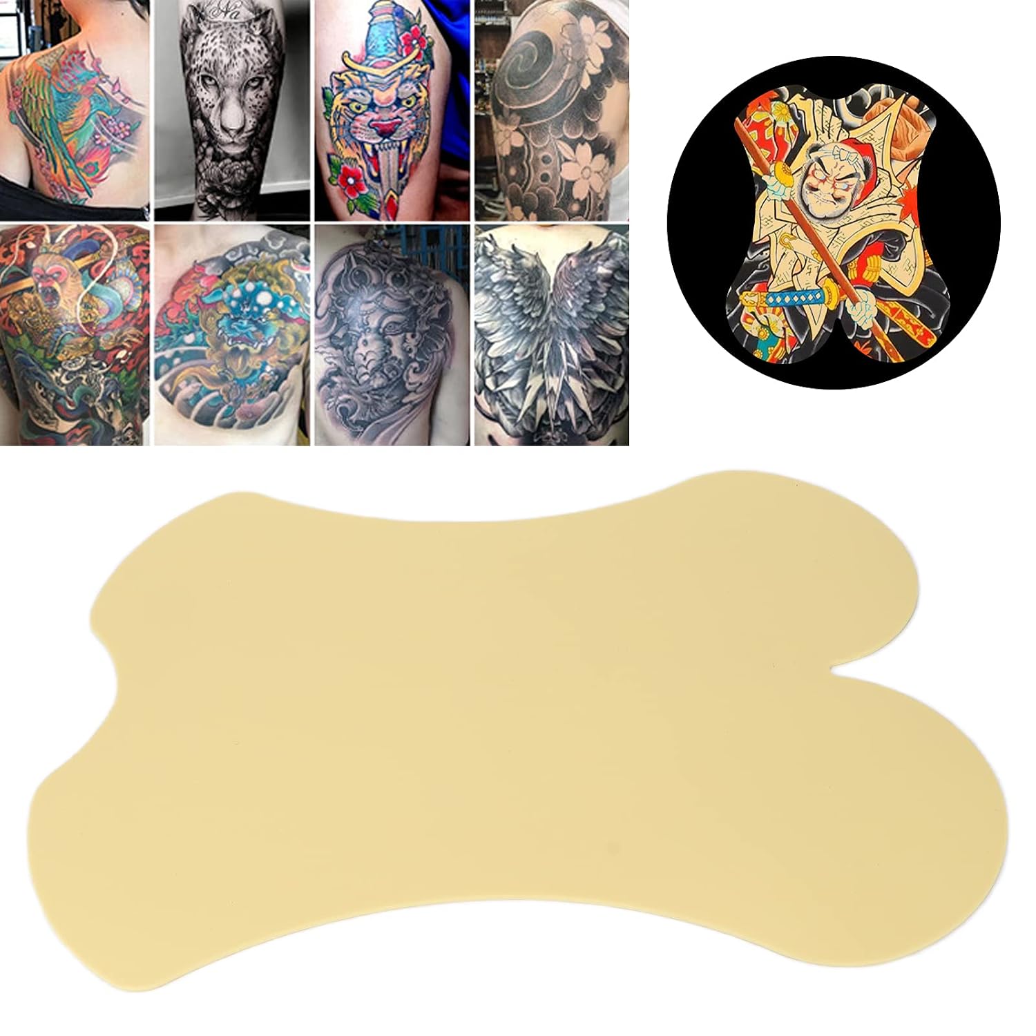Tattoo Practice Skin, Blank Tattoo Skin Practice, Fake Skin Full Back Tattoo Practice Skin Large Thick Blank Silicone Beginner Tattoo Practice Skin for Tattooing for Beginners and Experienced Artists