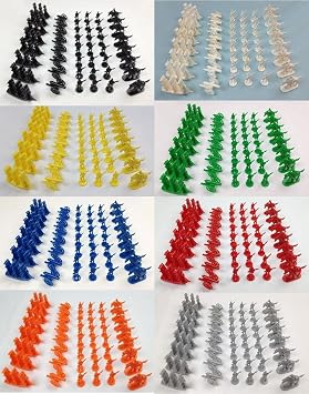 Plastic Toy Soldiers Set Infantry, Cavalry, Artillery, Ships 8 Colors