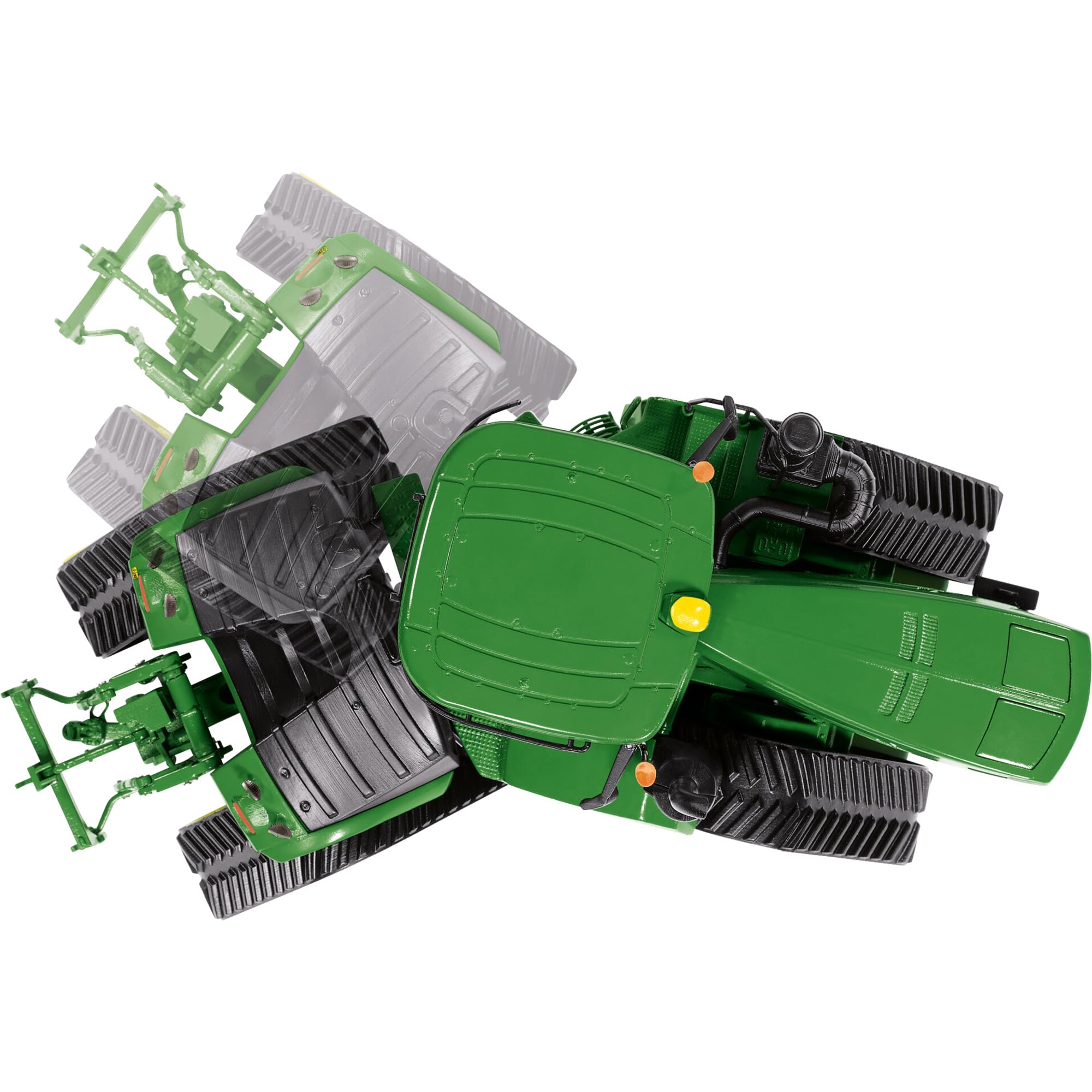 WIKING 077849 John Deere 9620RX Modelltraktor, 1:32, Metall/Kunststoff, Ab 14 Jahre, Viele Funktionen, 4 mitlaufende Raupenlaufwerke, Bewegliches Knickgelenk