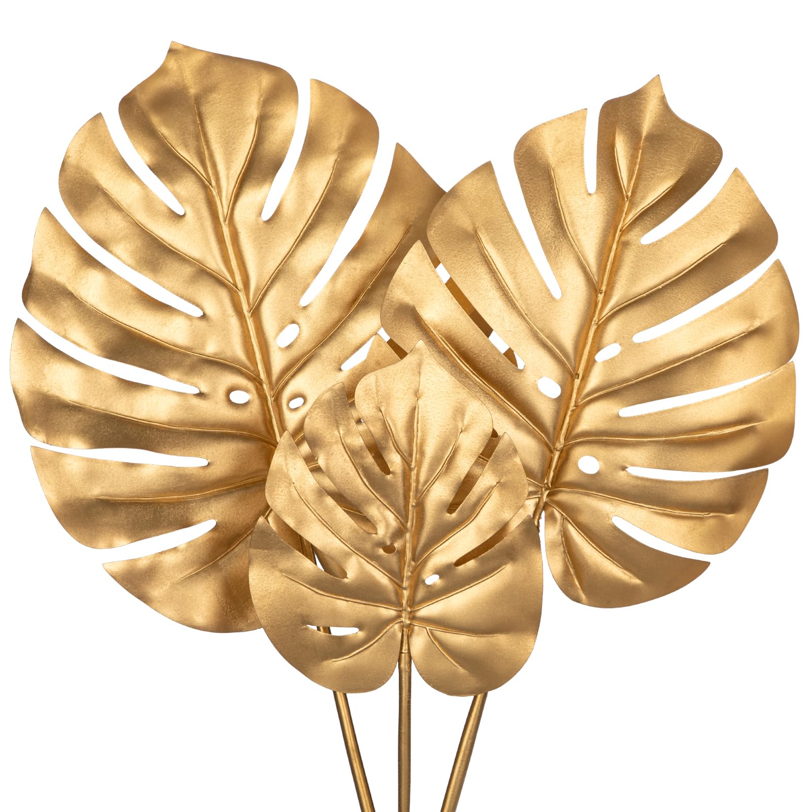 Amazon.com: DILATATA 3 Pcs Artificial Monstera Leaves With Long Stem -  Golden Tropical Plant, Gold Palm Leaves, Philodendron Fronds for Wedding,  Hawaiian Luau, Jungle Party Decorations : Home & Kitchen