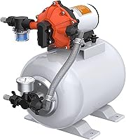 Vista 11 de SEAFLO Bomba de agua marina 12 V CC 60 PSI 5,5 GPM Sistema de tanque acumulador de 2 galones Sistema de aumento de presión del acumulador para un