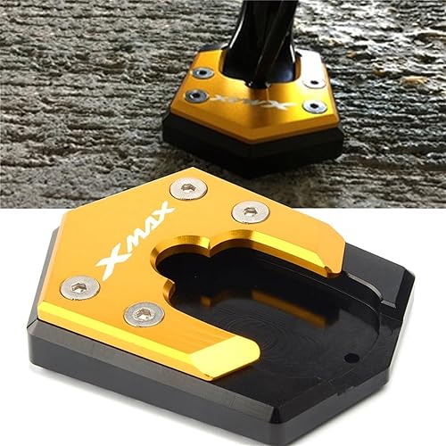 Miniatura 3 de Para Xmax 300 125 250 X-MAX 300 2017 2018 2019 2020 2021 motocicleta CNC Soporte de extensión lateral Soporte de extensión Trípode extendido (Color
