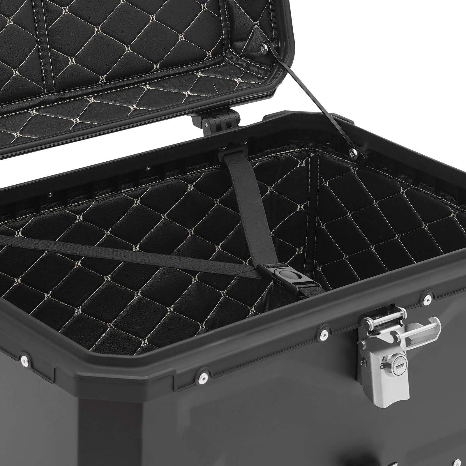 Topcase Baúl de moto 65 l impermeable con cerradura de seguridad