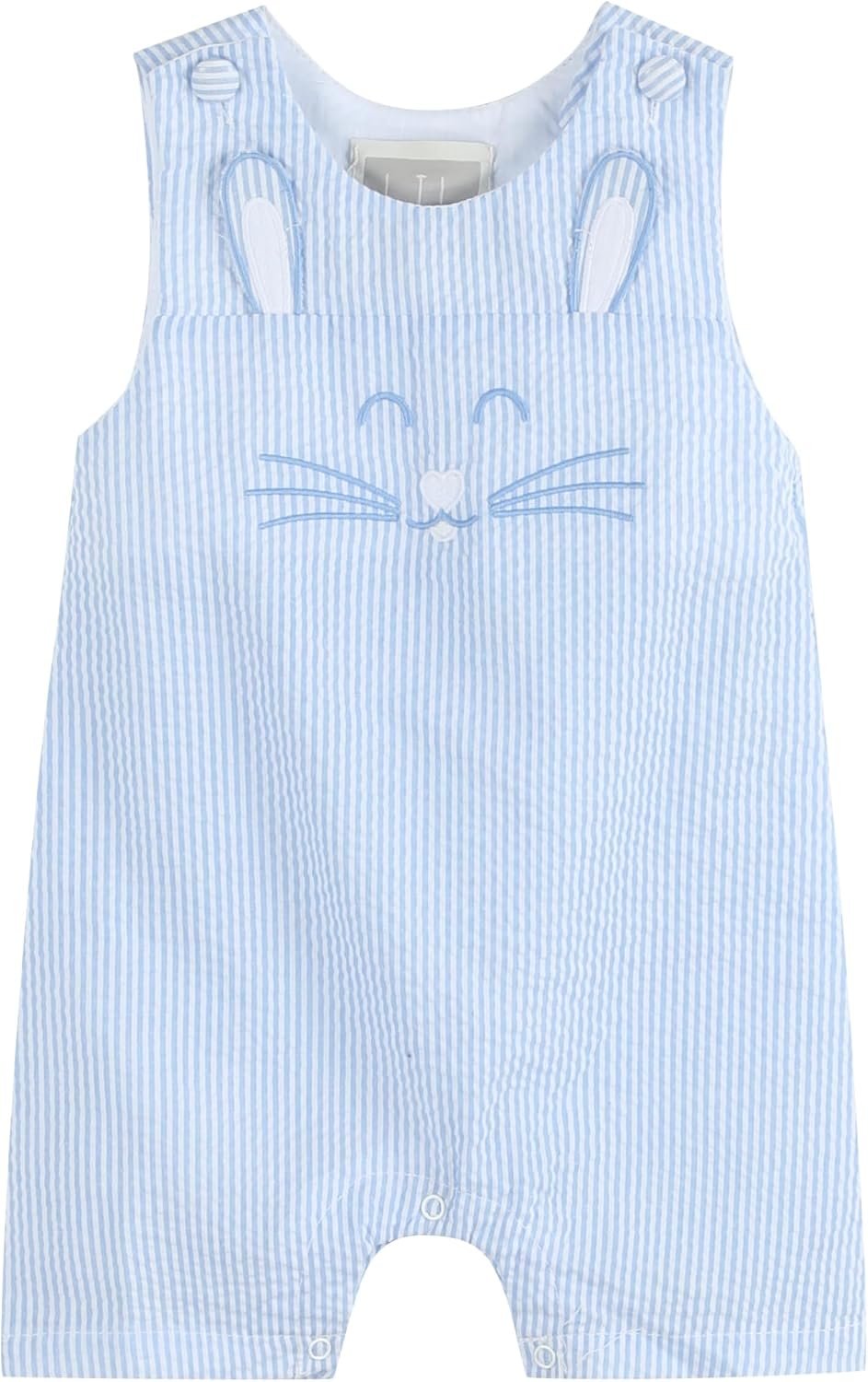Lil cactus Boys Baby and Toddler Easter Bunny Shortalls