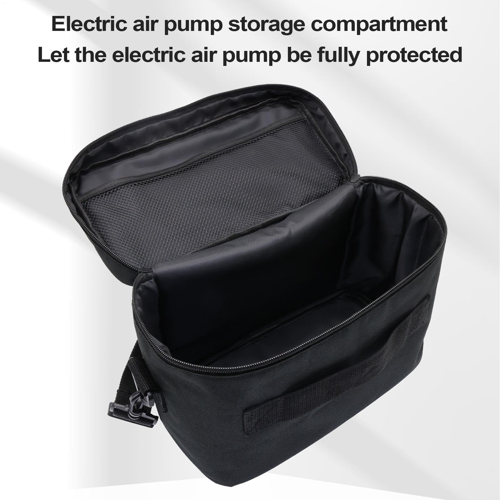 Luftpumpe Tragetasche, Schultergurt elektrischer Pumpenbeutel - Paddel -Board -Pumpe Reisetasche,Aufbewahrungsorganisator mit großer Kapazität, tragbare Aufbewahrungstasche, verstellbarer Schultergurt