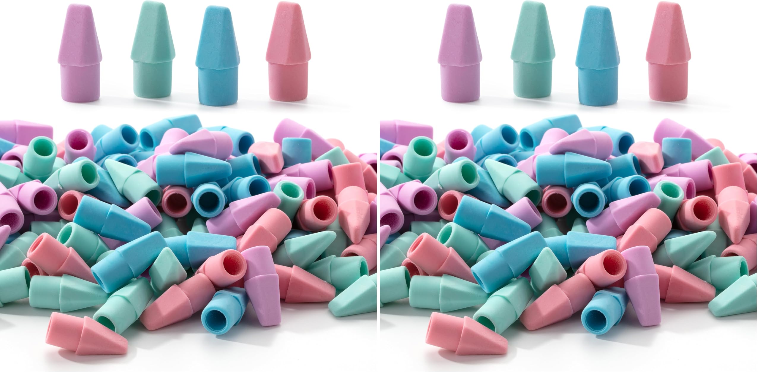 Mr. Pen- Pencil Erasers Toppers, 240 Pack, Colorful, Latex Free, No Smudge | Mr Pen Erasers for Pencils