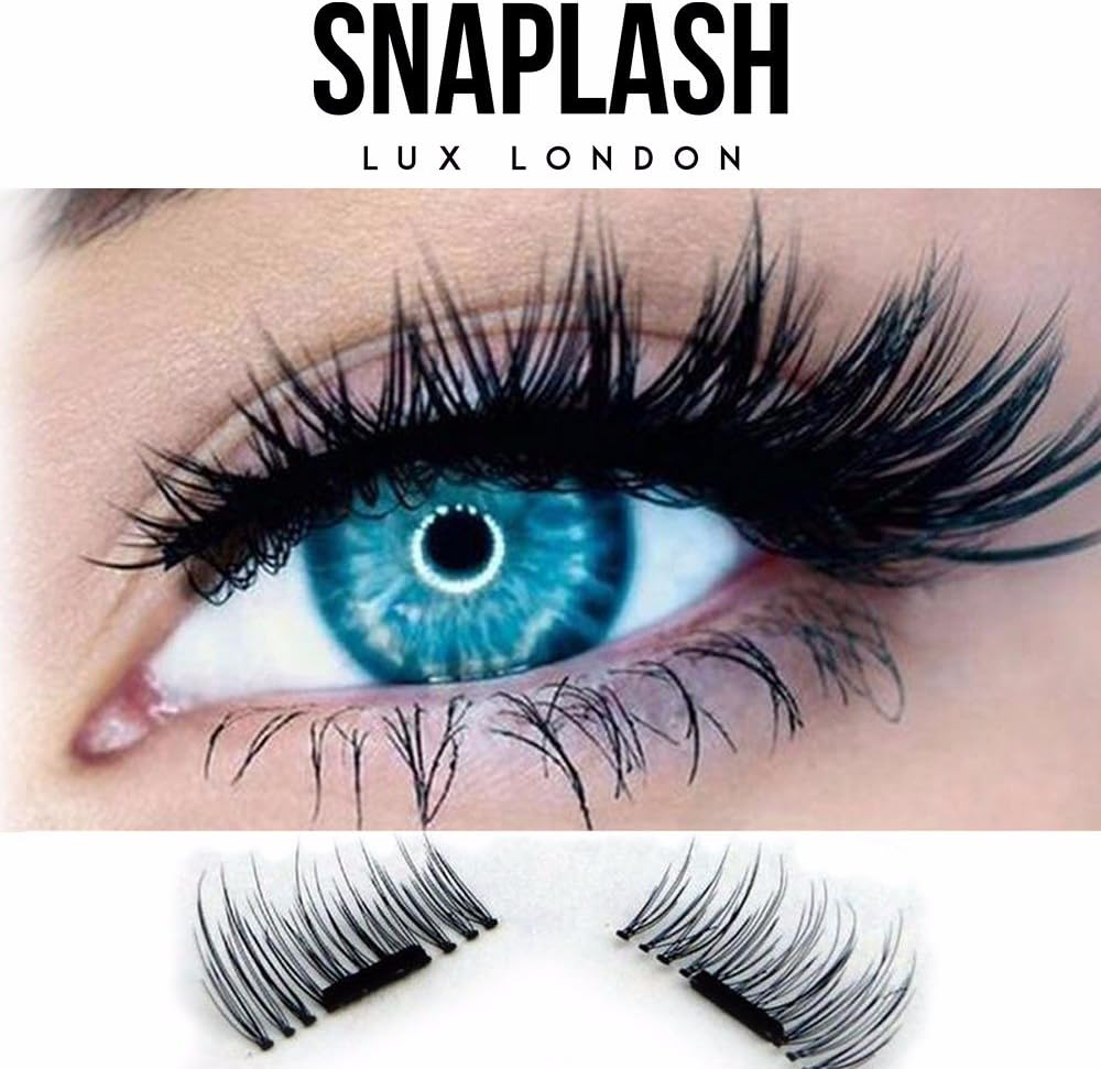Magnetic Eyelashes Reusable False Lashes, No Glue Required, Natural Look, 3D Eyelashes. SNAPLASH