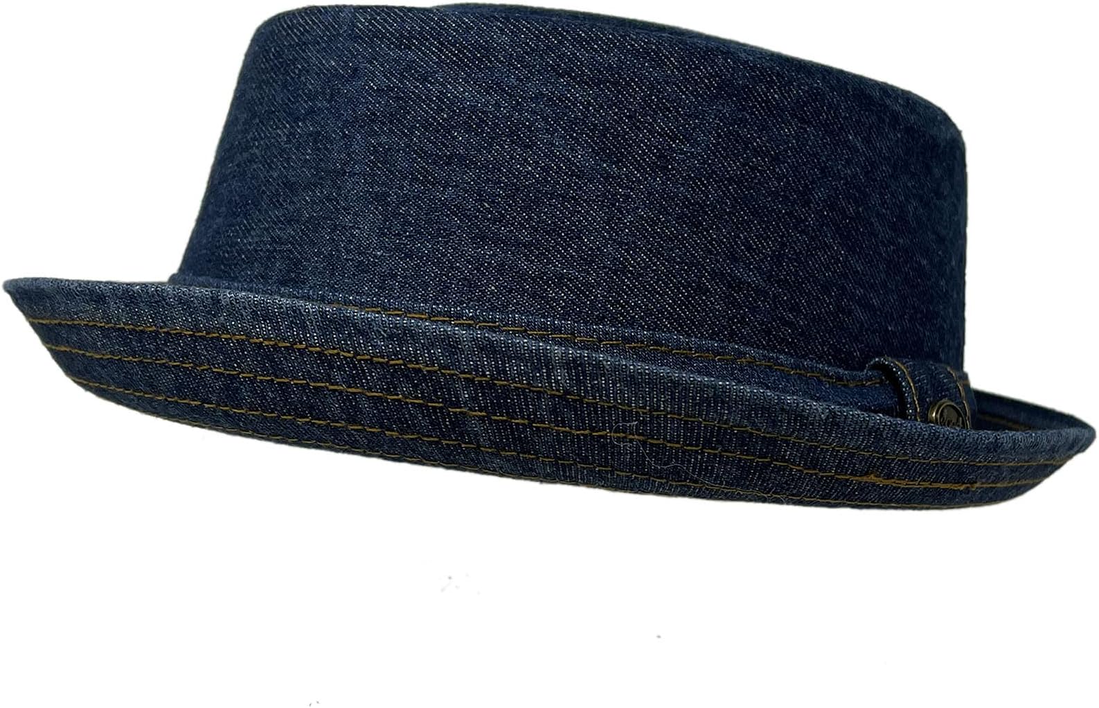 Men's Everyday Cotton All Season Porkpie Boater Derby Fedora Sun Hat