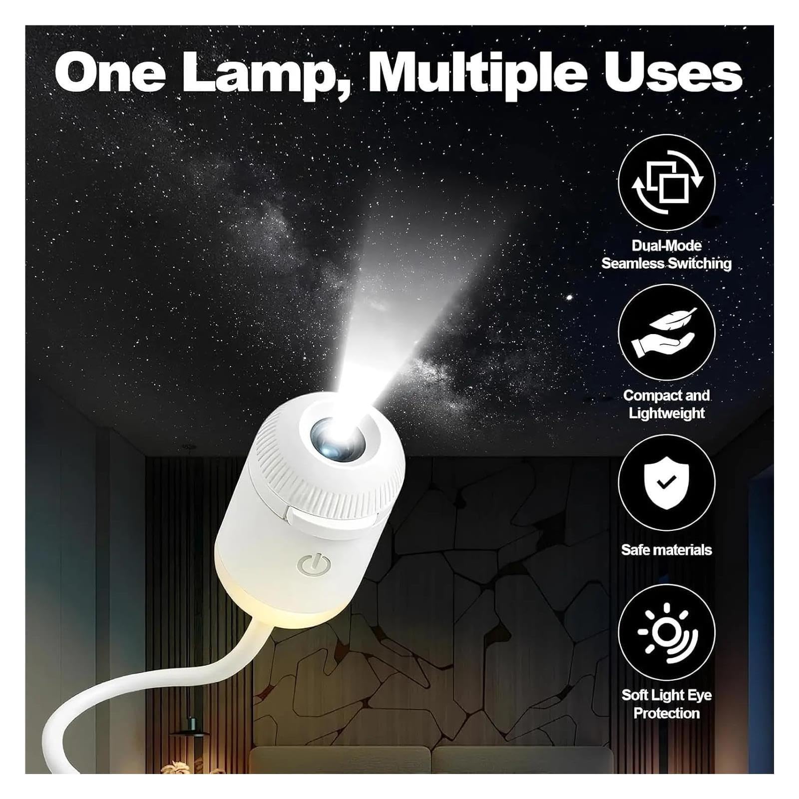Projecteur De Ciel Étoilé USB Portable, Veilleuse Galaxie 2 En 1