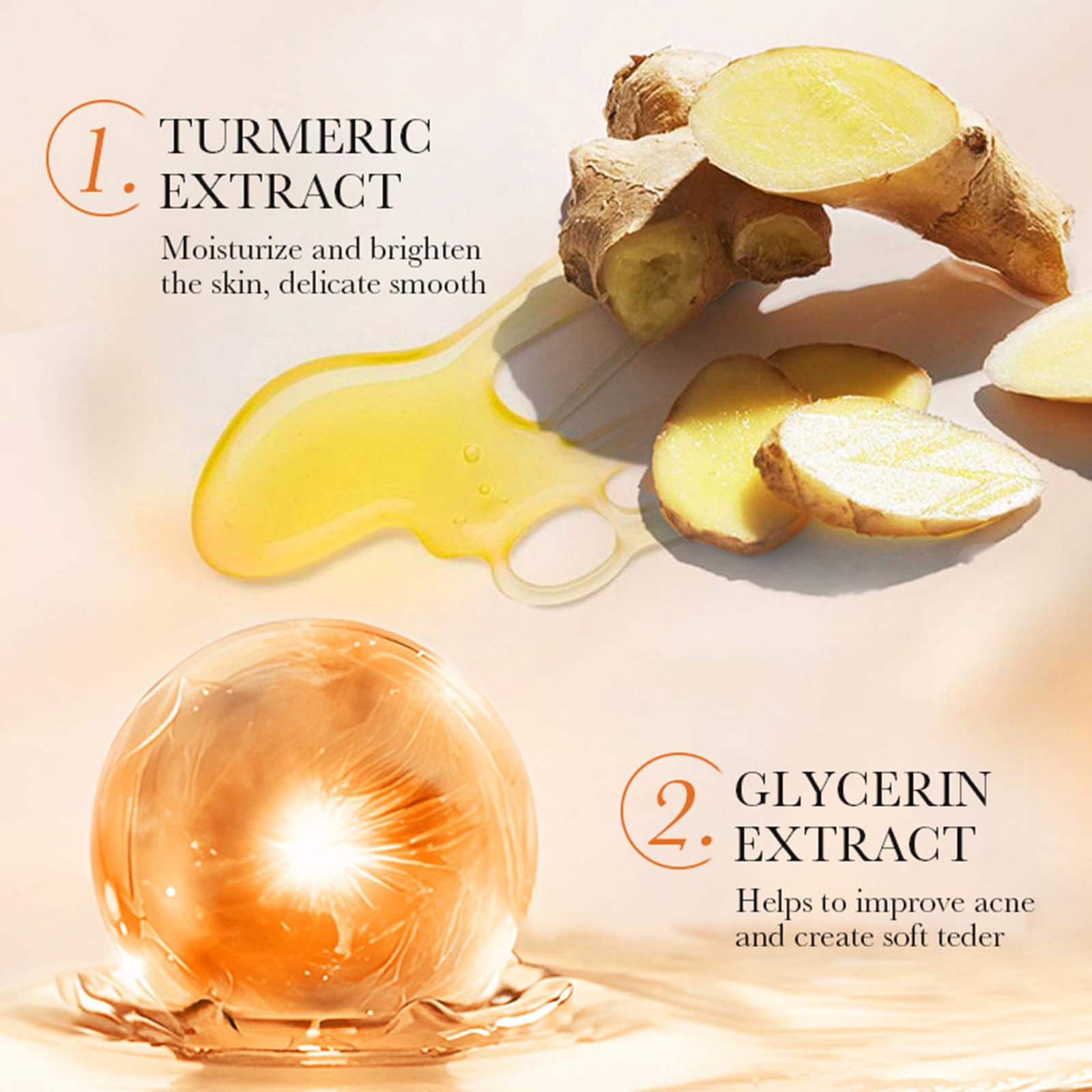 Turmeric Face Cream, Anti Ageing Face Cream for Radiant & Glowing Skin, Brightening Moisturiser Cream - Image 4