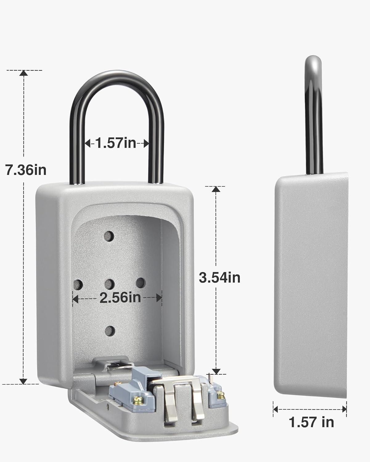 Pala Per Lettiera Per Gatti Con Contenitore - Design Curvo E Inclinato, Per Una Pulizia Facile E Igienica (Blu) - Foto 7