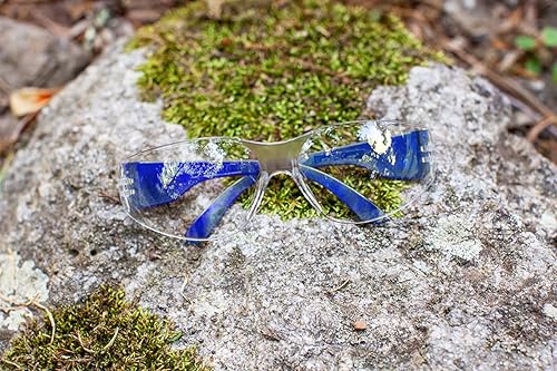 Miniatura 20 de SAFE HANDLER BISON LIFE Clear Lens Color Temple Safety Glasses One Size, Adult, Youth, Clear Protective Polycarbonate Lens Color Temple, Red, 96