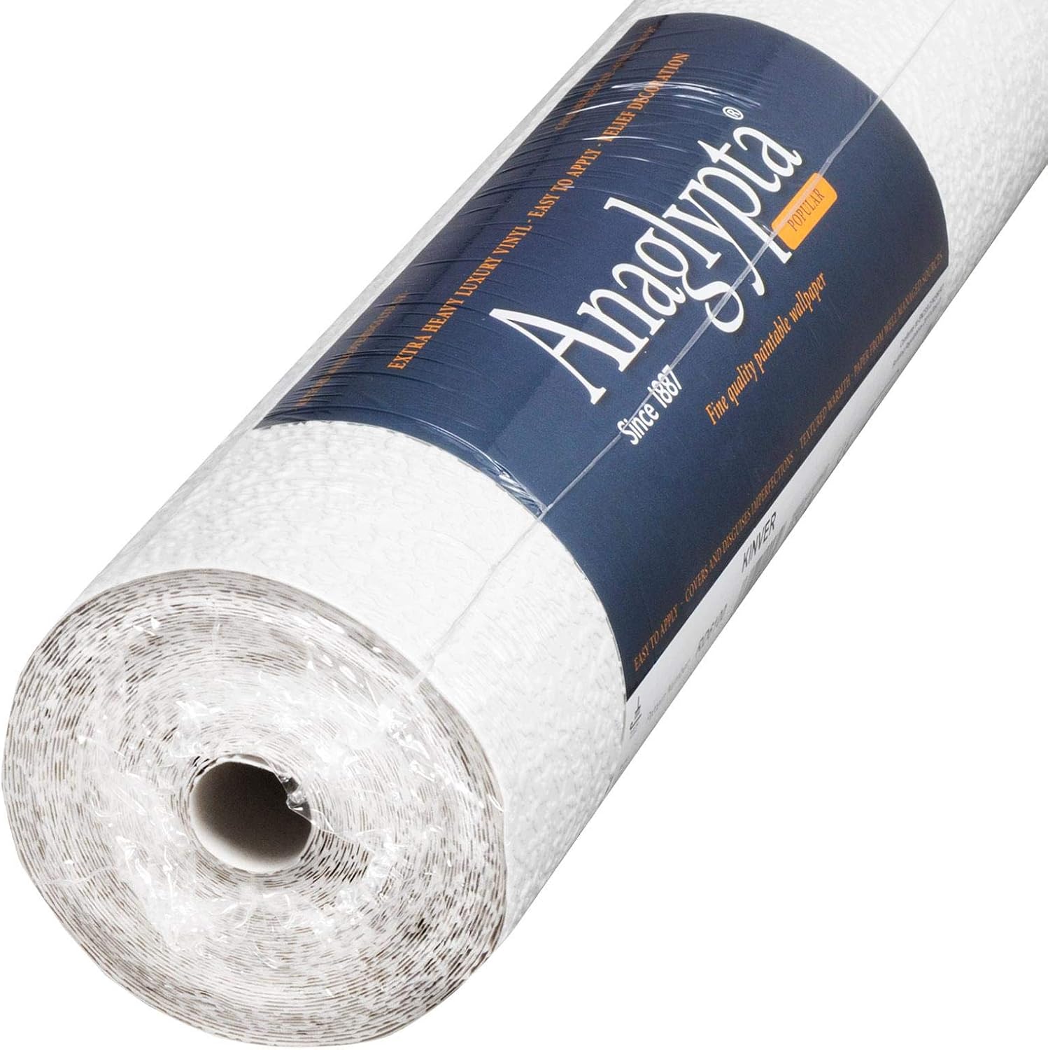 RD6100 - Anaglypta White Textured Neutral Design Wallpaper