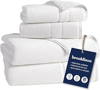 Brooklinen Super-Plush Turkish Cotton Bath Towel Set - 2 Bath Towels + 2...