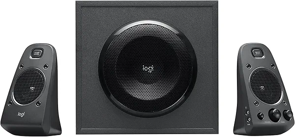 Logitech Z625 Powerful THX® Certified 2.1 Speaker System with Optical Input, black