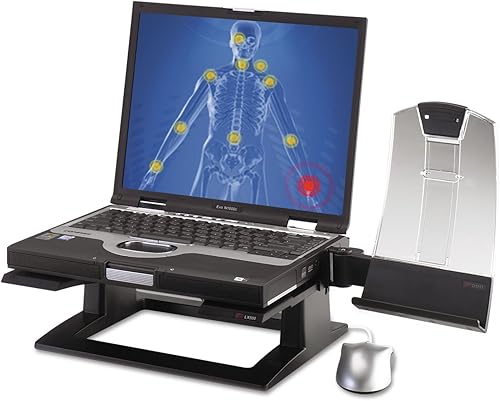 Miniatura 6 de 3M FT510091687 Elevador de cuaderno ajustable LX500 - Plataforma para portátil - Negro