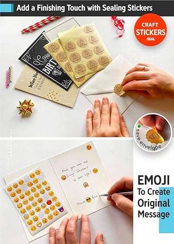 Miniatura 5 de Surtido de tarjetas de feliz cumpleaños de 5 x 7 a 60 pulgadas con sobres, diseños únicos, mensaje de felicitación en el interior, paquete surtido