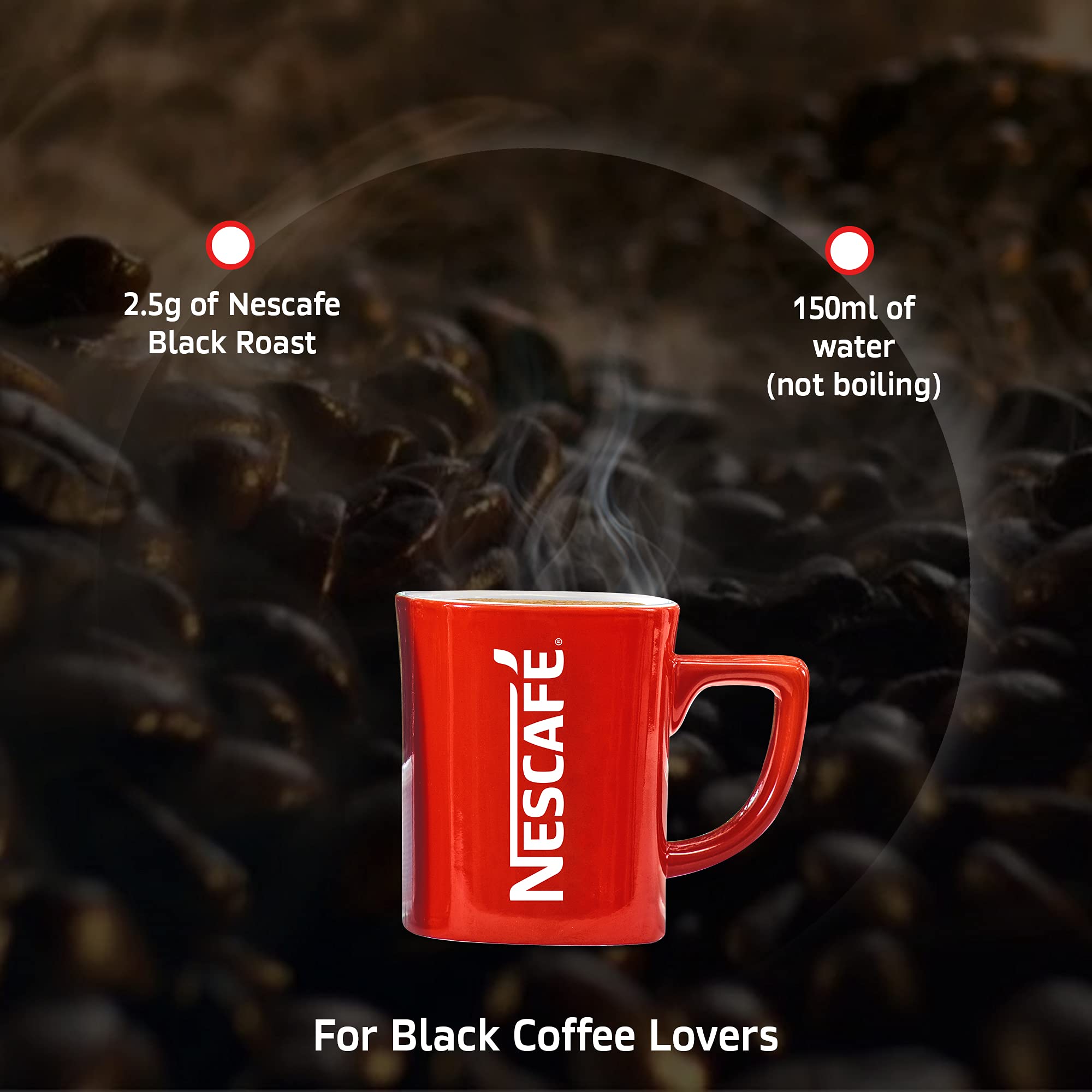 Nescafe Classic Black Roast Instant Coffee, Rich & Dark 100g Dawn Jar