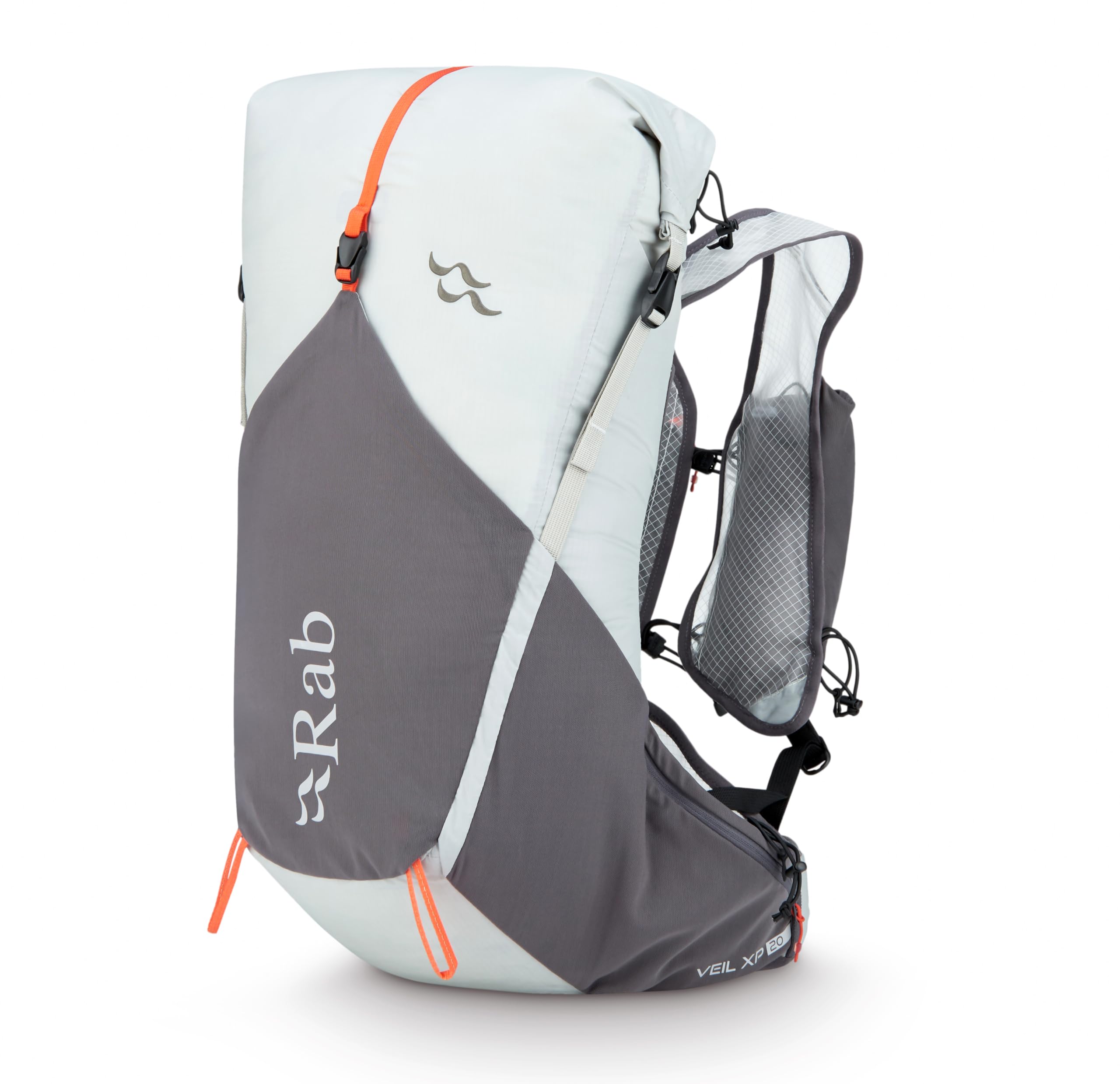 Rab Unisex Pewter/Graphene Veil Xp 20-Liter Backpack - Lightweight Breathable Hydration Pack For Trail Running & Hiking - Small