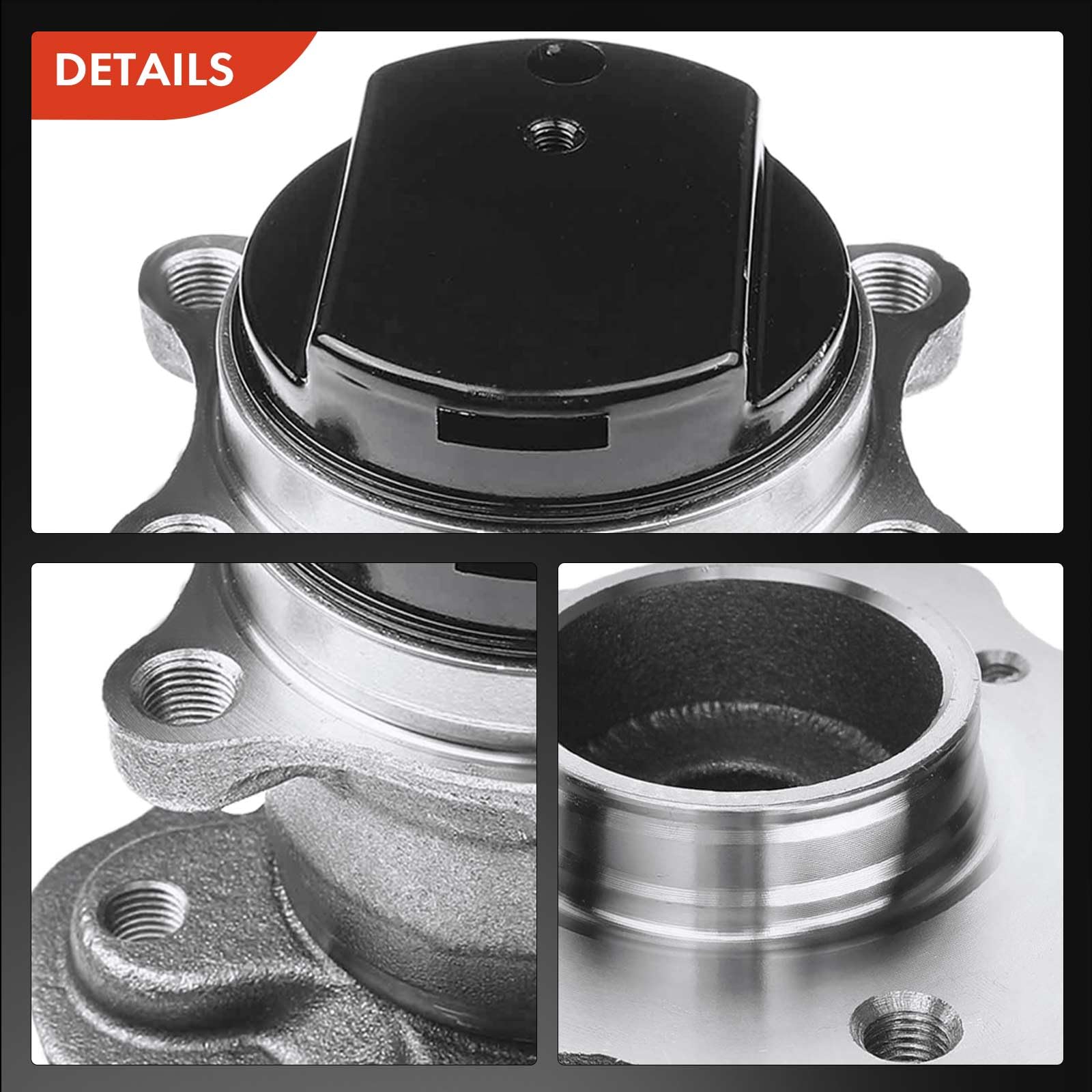 Frankberg Kit cuscinetti ruota posteriore con anello magnetico ABS flangia | 432024EA0A, posteriore Con anello magnetico Sensore di velocità ABS Sensore di velocità ABS Ruota flangiata ⌀148